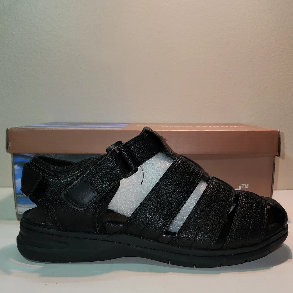 Black Memory Foam Sandals